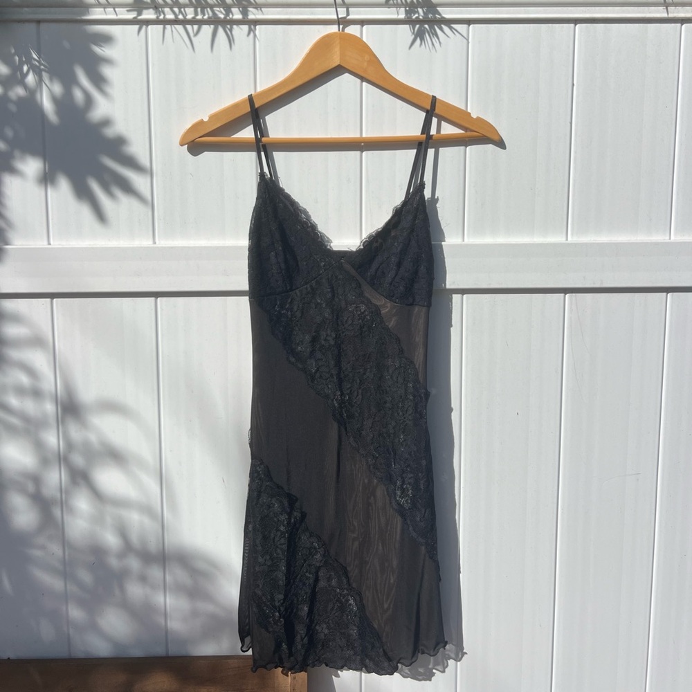 Forever 21 Black Lace Slip Dress